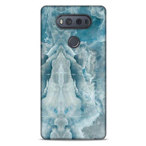 LG K61 Uyumlu Kılıf Mavi Delisi (8) Baskılı Kılıf Mermer