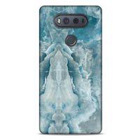 LG K61 Uyumlu Kılıf Mavi Delisi (8) Baskılı Kılıf Mermer