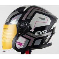 SEVGENT Kask Çenesiz Gözlüklü Evo Gri-Siyah 52811 -M-