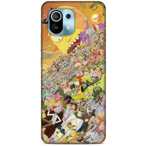 Xiaomi Mi 11 Uyumlu Kılıf Rick And Morty (37) Silicone Cover Slick Morty
