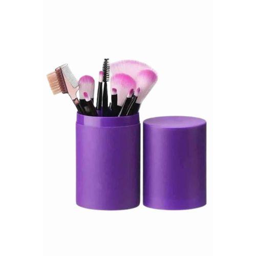 12 Parça Profesyonel Makyaj Fırçası Far Fırçası Allık Fırçası Yumuşak Kıllı