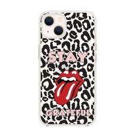 iPhone 13 Mini Stay Gratefull Desenli Premium Silikonlu Şeffaf Telefon Kılıfı