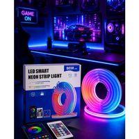 Rgb Neon Led Şerit Işık Kumandalı Usb Girişli Su Geçirmez Şerit Led