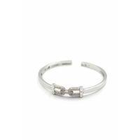 Taşlı Vip Bilezik - Gümüş