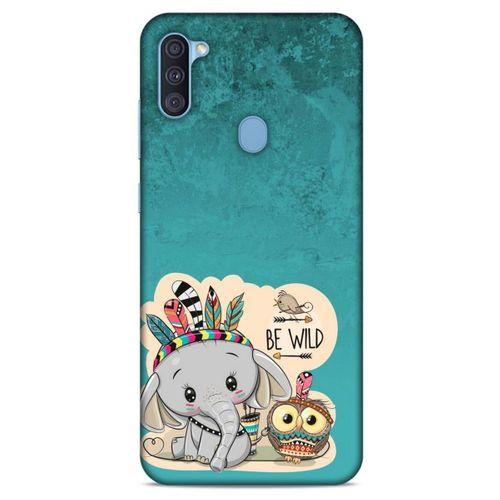 Animax Kızılderili Fil Baykuş Samsung Galaxy A11 Kılıf Desenli Silikon