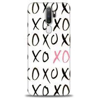 Oppo A9 2020 Kılıf HD Baskılı Kılıf - XOXO + Tam Ekran Koruyucu