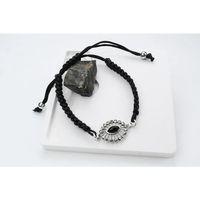 GÖZDE OLTU TAŞI GÜMÜŞ ÇERÇEVE  AYARLANABİLİR  BİLEKLİK