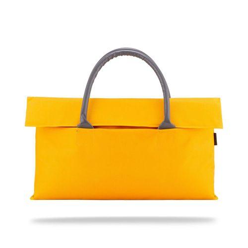 Classone BYN-EL008 WTXPro Su Geçirmez Kumaş 13-14 inch Bayan Laptop El Çantası- Tote Bag – Sarı