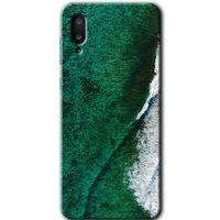 MRCİLETİSİM Samsung Galaxy A02 Kılıf Baskılı Kapak - Yeşil Okyanus +Tam Ekran Koruyucu