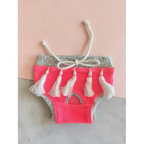 Neo Pink Dişi Kedi Regl Külotu | Don | Kedi İç Çamaşırı | Ayarlanabilir Bağcıklı | Küçük Irklar İçin