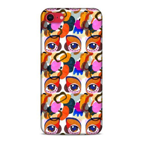 Lopard Apple iPhone SE 2020 Uyumlu Kılıf Sürreal Yüzler ♀ (5) Koruma Kabı Baskılı