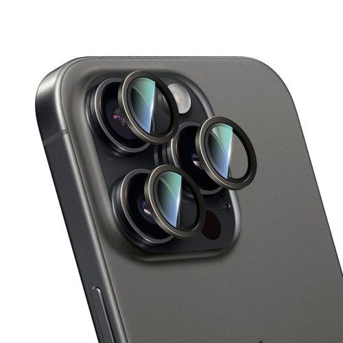 Apple iPhone 16 Pro CaseWorld Alloy Serisi Oleofobik Anti Reflective Kamera Lens Koruyucu