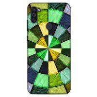 Samsung Galaxy M11 Kılıf Patchwork (36) Glitter Kılıf Yeşil Tonları