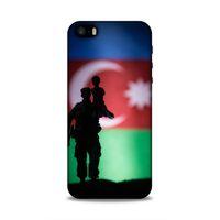 Apple iPhone SE Uyumlu Kılıf Azarbaijan (14) Lansman Kılıf Asker Bayrak