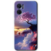 Xiaomi Redmi 10 5G HD Baskılı Kılıf + 9D Tam Ekran Koruyucu - Wash Red Wall