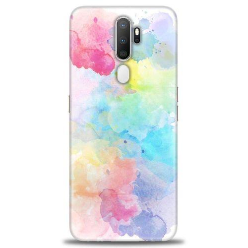 Oppo A9 2020 Kılıf HD Baskılı Kılıf - Renk Paleti + Tam Ekran Koruyucu