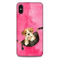 Apple iPhone XS Max Kılıf Köpek Kıyafetleri (2) Kabı French Bulldog Çanta