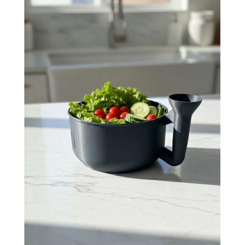 Pratik Sebze Yıkayıcı Süzgeçli Hazneli Ergonomik Saplı Mutfak Yardımcısı