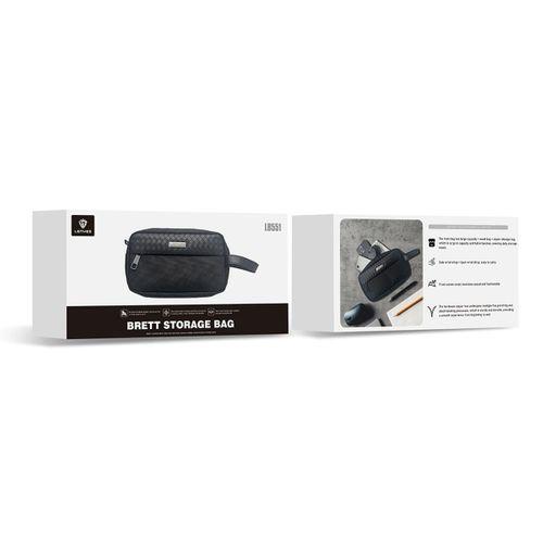 Lenyes LB551 Voyagers Serisi 1200D Polyester Kumaş Bilek Askı Kayışlı Mobil Aksesuar Çantası