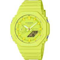 Casio GA-2100-9A9DR Quartz Analog/Dijital Silikon Sarı 45 mm Erkek Kol Saati