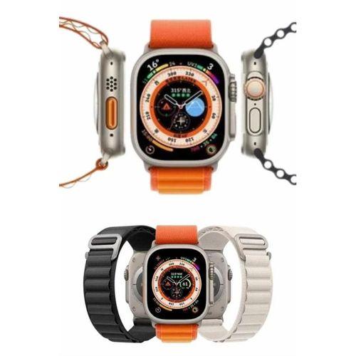 Ultra Max Kordon Kilitli Akıllı Saat Amoled Ekran Titreşimli Çağrı Cevaplayabilen