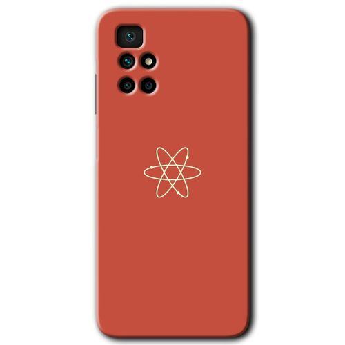 Redmi 10 Kılıf HD Desen Baskılı Arka Kapak - Atom + Kırılmaz Cam