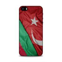 Apple iPhone SE Uyumlu Kılıf Azarbaijan (10) Full Koruma Kılıfı Türk & Azerbaycan Bayrak