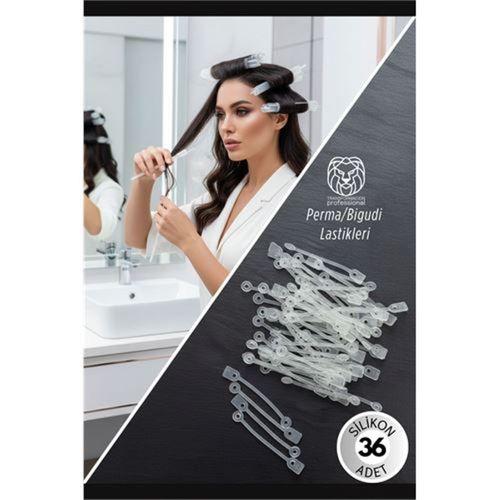 Premium Perma Bigudi Lastikleri | Saçına Şekil Veren Esneklik 36 ADET 721259