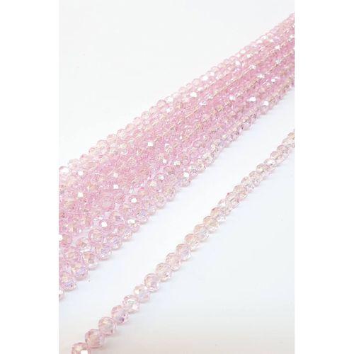 Açık Pudra Kristal Boncuk 6 Mm