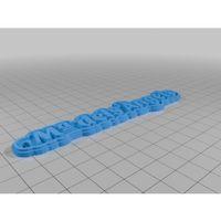 M Angels Anahtarlık 3D Baskı (Bu ürün Sadece Plastik parçadır - Almadan Önce Soru Sorabilirsiniz)