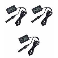 3 Adet Dijital Ekran Sıcaklık Ve Nem Ölçer - Termometre Higrometre Kuluçka