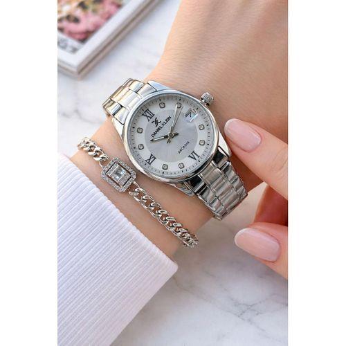 Daniel Klein Çelik Kordonlu 2 Yıl Garantili 3 Atm Suya Dayanıklı Kadın Kol Saati+Bileklik BF.11024.1