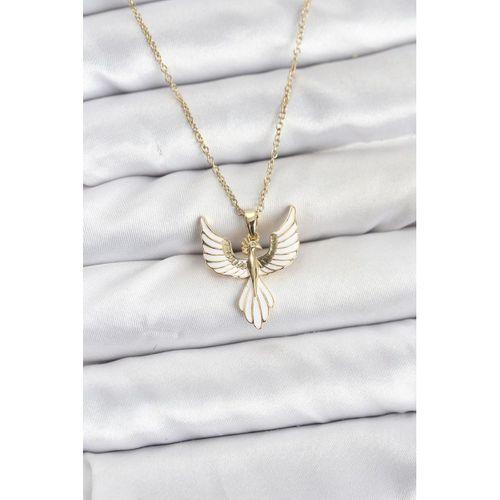 316L Çelik Zincir Gold Renk Anka Kuşu Model Kadın Kolye