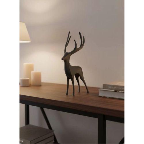 Gri Geyik Biblo Minimal Tasarım Şık Ev Aksesuarı