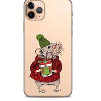 Zoologix (23) Apple Iphone 11 Pro Şeffaf Kılıf Silikon Desenli