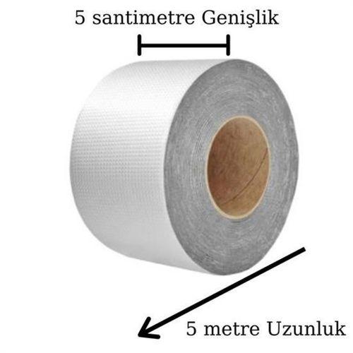 Angel Of Life® Yüksek Sıcaklık Dayanan Su Geçirmez Çatı Boru Duvar Çatlak Onarıcı Yapışkan Bant Folyo 5 cm
