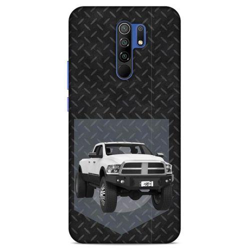Lopard Xiaomi Redmi 9 Uyumlu Kılıf PickUpX (20) Koruyucu Kılıf Beyaz Gümüş