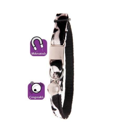 Karlıe Manyetik Kedi Tasma 30cm Siyah-beyaz