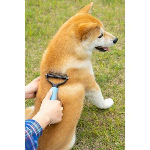 Plastik Saplı Metal Kedi Köpek Bakım Kıtık Tüy Topak Açıcı Tarak 1adet