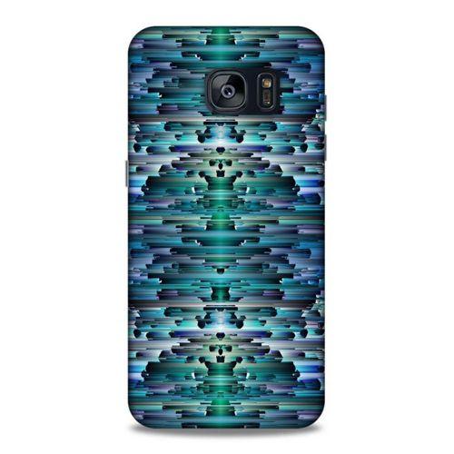 Lopard Samsung Galaxy S7 Edge Uyumlu Kılıf PiXel (20) Koruyucu Kılıf Mavi