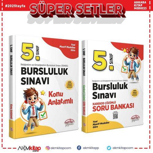 Editör 5.Sınıf Bursluluk Konu ve Soru Bankası Seti 2 Kitap