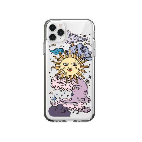 iPhone 11 Pro Max Güneş & Ay Desenli Premium Şeffaf Silikon Kılıf