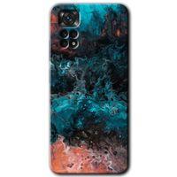 Potkal Hediye Fabrikası Xiaomi Redmi Note 11s 5G Global Kılıf HD Desen Baskılı Arka Kapak - Liquid Colorfull