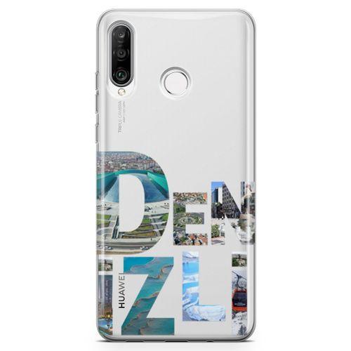 Huawei P30 Lite Kılıf Denizli Gezi Arka Kapak Koruma Desenli Full Koruyucu