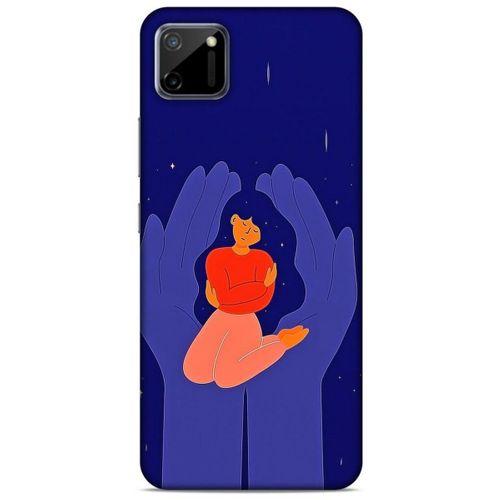 Oppo Realme C11 Kılıf Depresyon (7) Telefon Kılıfı Koyu Kahverengi