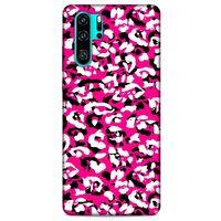 Huawei P30 Pro Uyumlu Kılıf Pembe Delisi (31) TPU Kılıf Kamuflaj