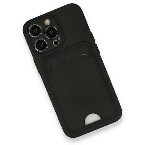 iPhone 13 Pro Kılıf Kelvin Kartvizitli Silikon - Siyah