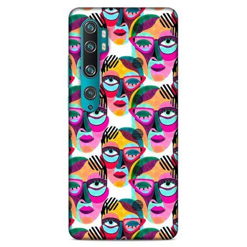 Lopard Xiaomi Mi Note 10 Uyumlu Kılıf Sürreal Yüzler ♀ (4) Koruma Kılıfı Desenli