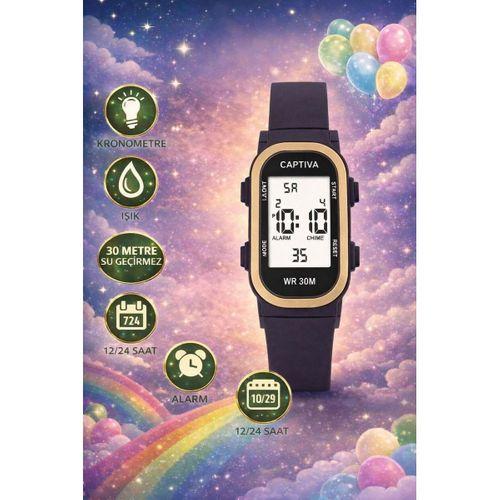 Captiva Digital 3 Atm Suya Dayanıklı Işık+Alarm+Kronometre+Takvimli Çoçuk Kol Saati CP.YN.26.M02