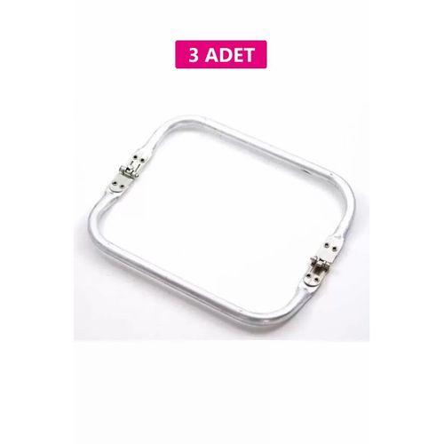 Gizli Metal Çanta Bursu – 3 Adet - 20 cm - Metal Çanta Aparatı Çanta Aksesuarı